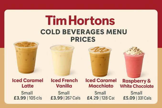 Tim Hortons Iced Favourites Menu 2026 – Complete Prices & Drinks List