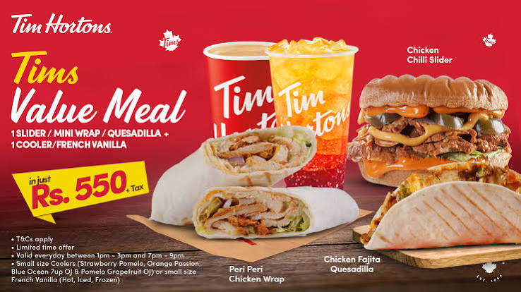 Tim Hortons Sandwiches & Wraps Menu Pakistan 2026 – Prices & Best Picks